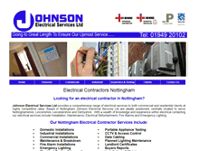 Tablet Screenshot of electricalcontractornottingham.com